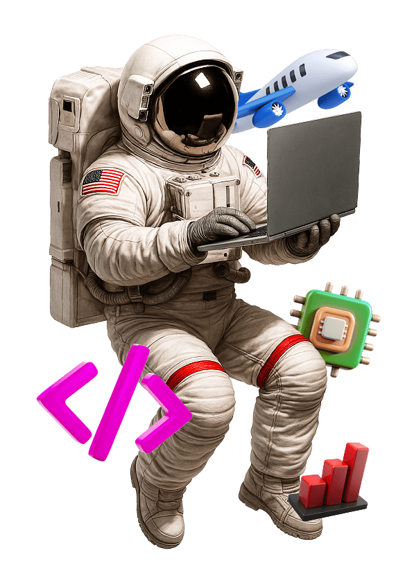 Astronauta codando